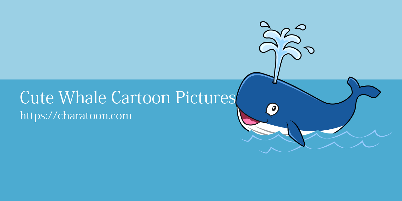 かわいいクジラの無料キャラクターイラスト素材集 Illustcute