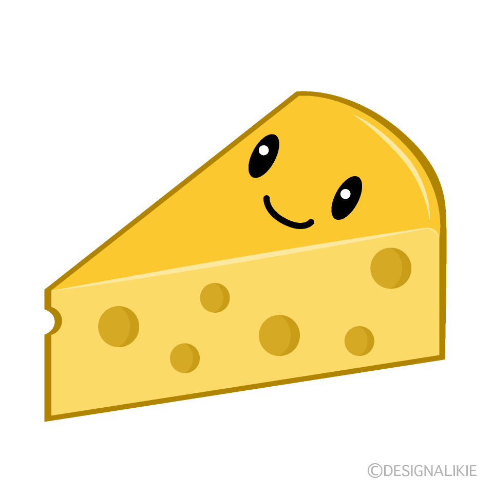 かわいいチーズのイラスト素材 Illustcute