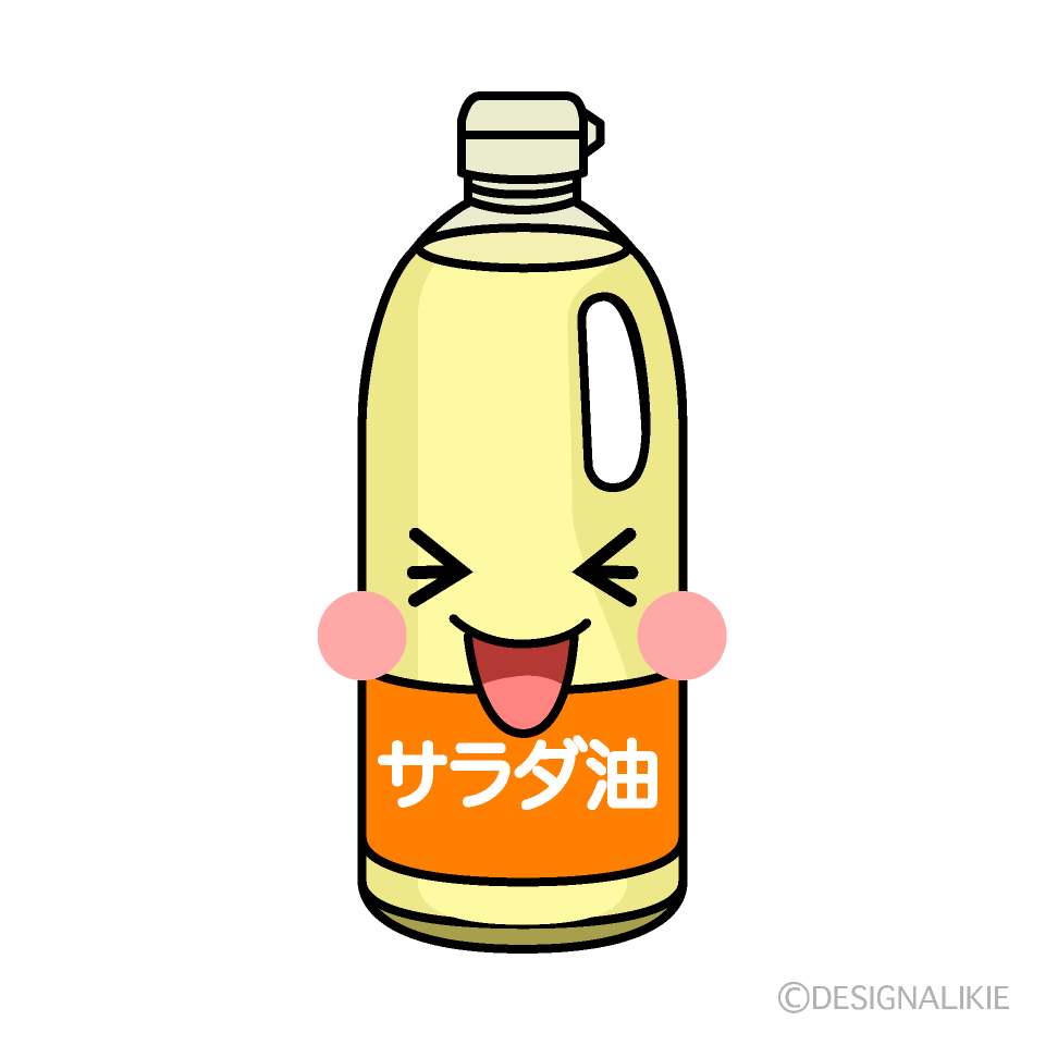 かわいい笑う油イラスト