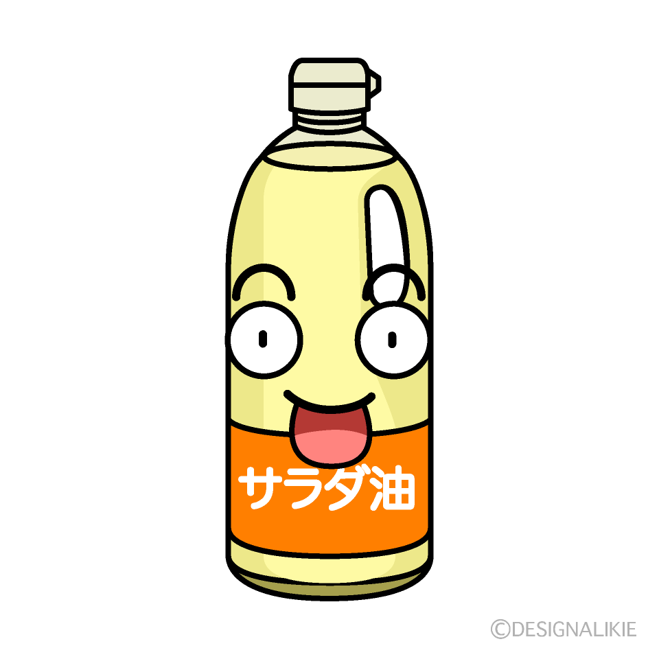 かわいい驚く油イラスト