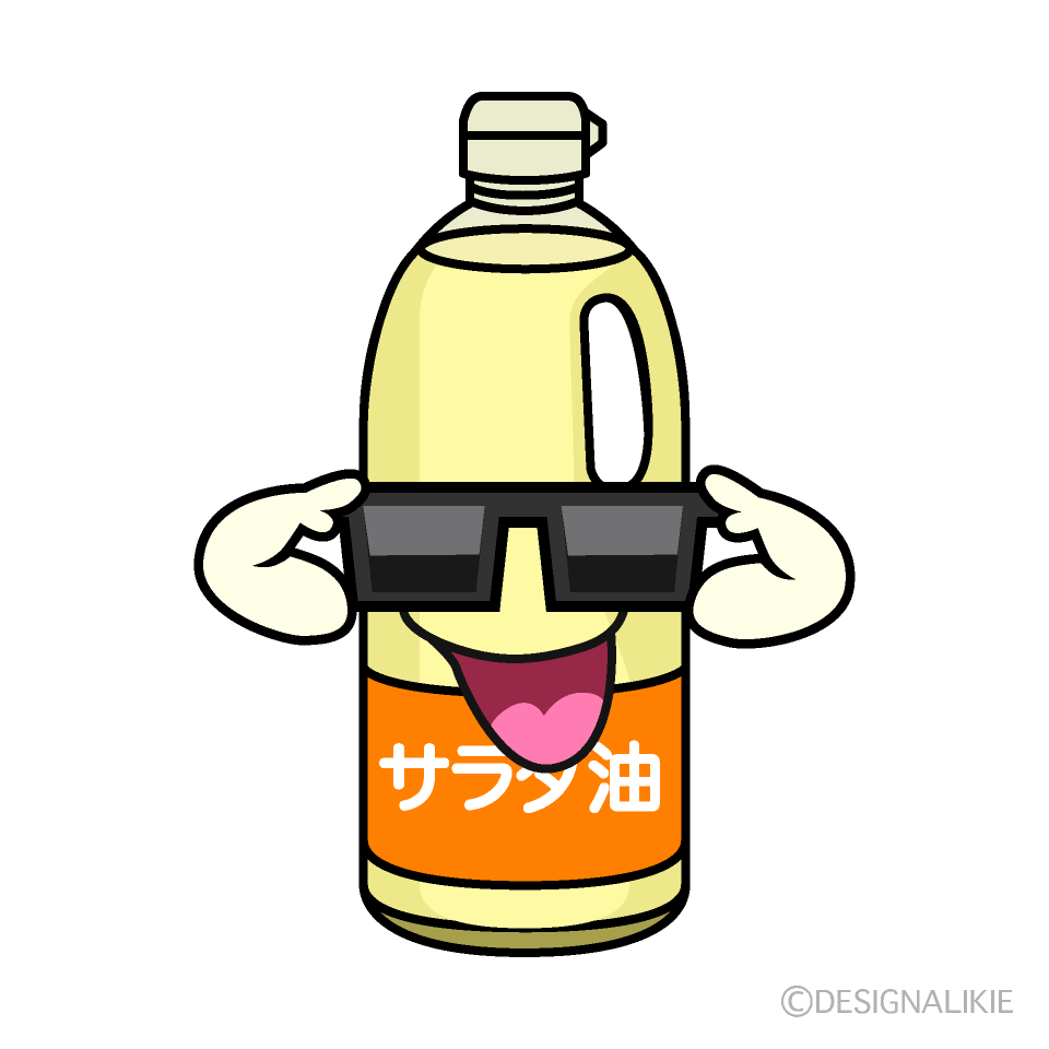 かわいいサングラスの油イラスト