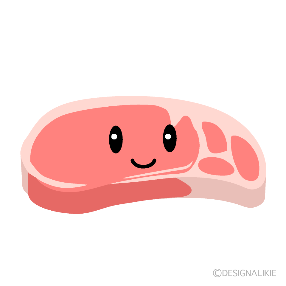 かわいい豚肉イラスト