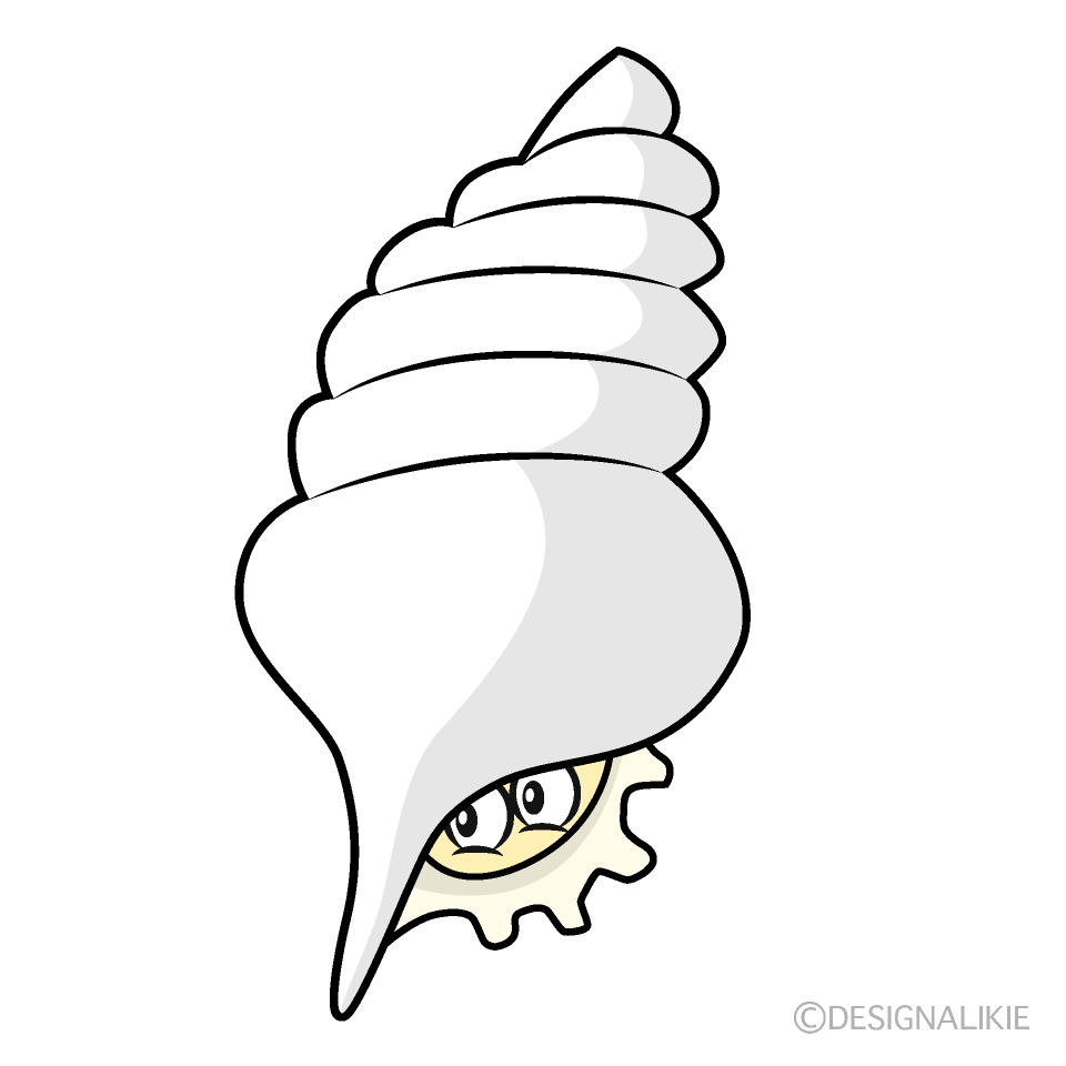 かわいい巻貝のイラスト素材 Illustcute