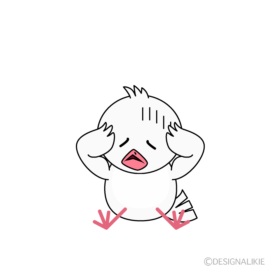 かわいいお辞儀する鳩イラスト