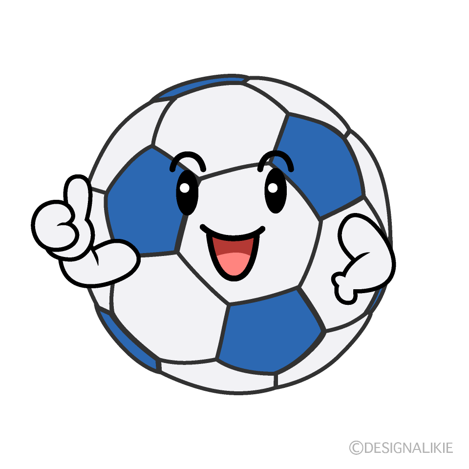 かわいいいいね のサッカーボールのイラスト素材 Illustcute