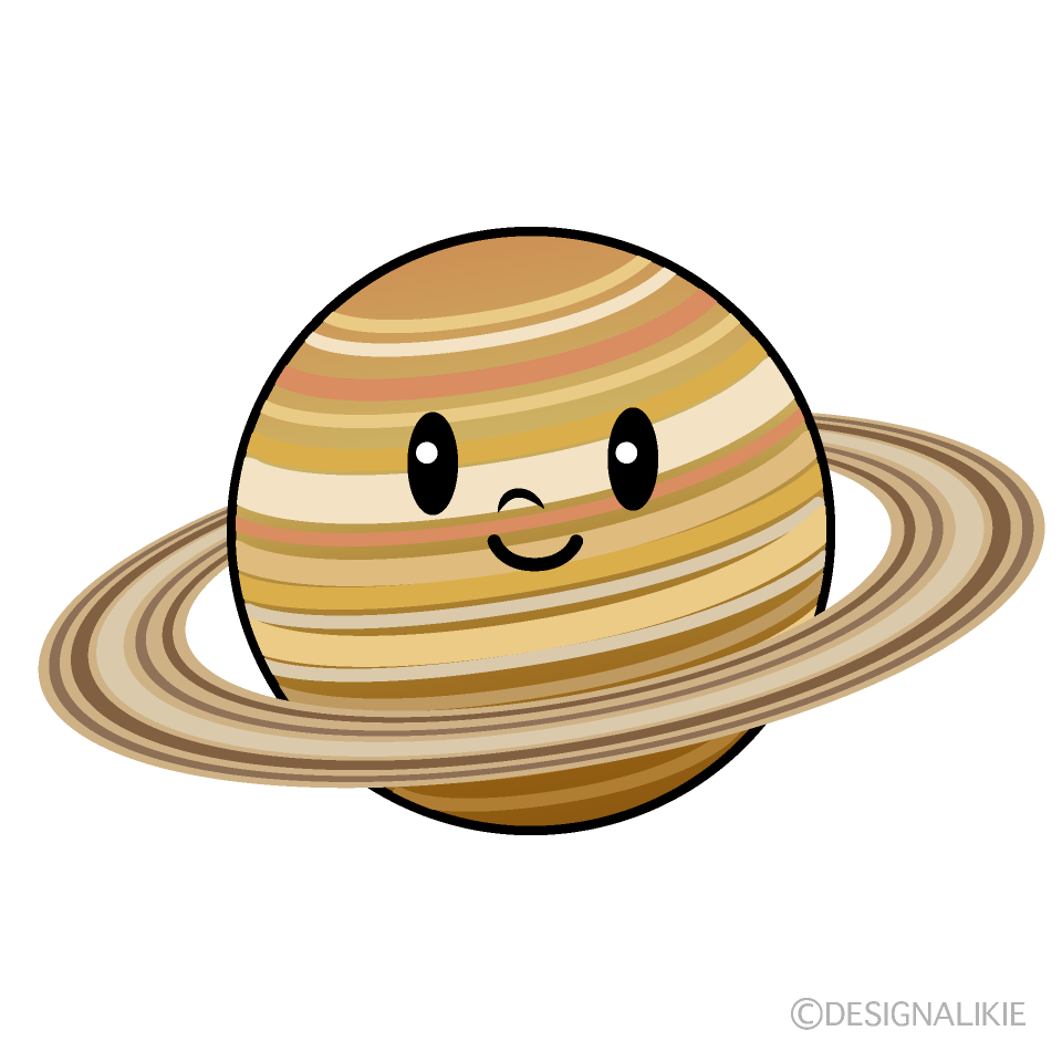 かわいい土星イラスト