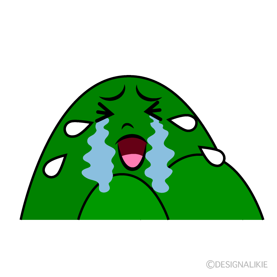 かわいい泣く里山イラスト