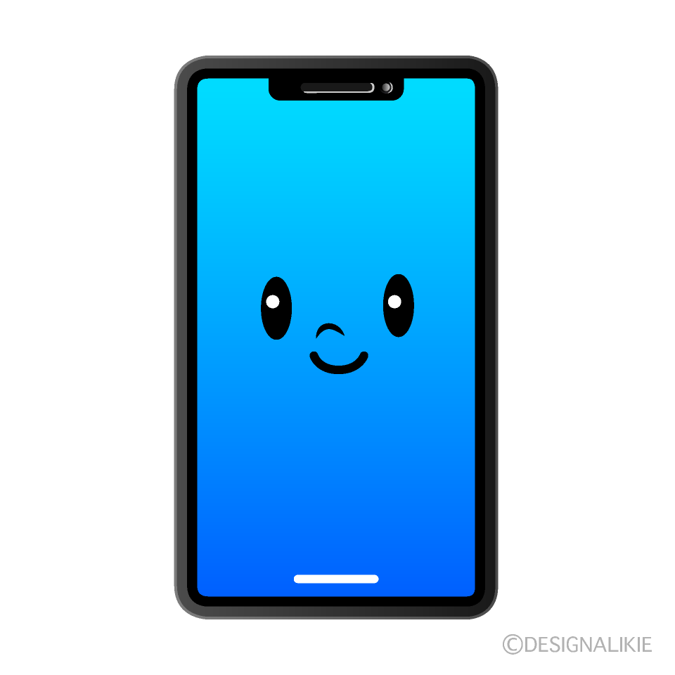 かわいいスマホイラスト