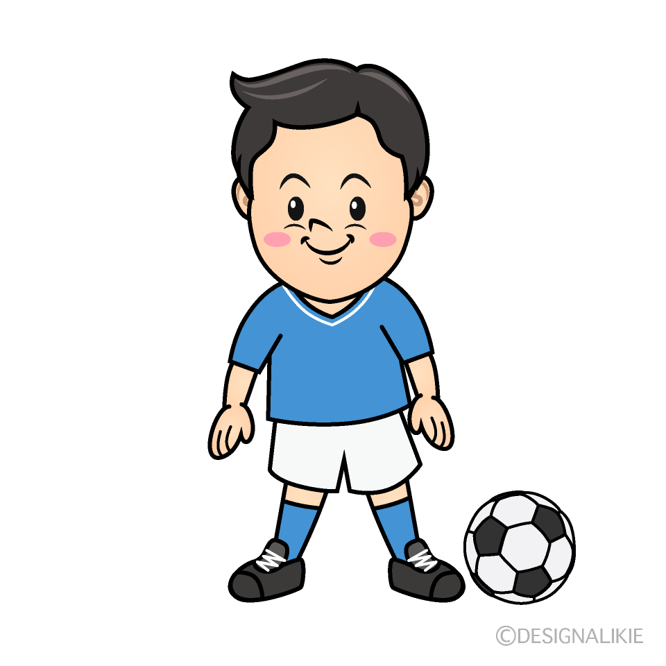 かわいいサッカー少年イラスト