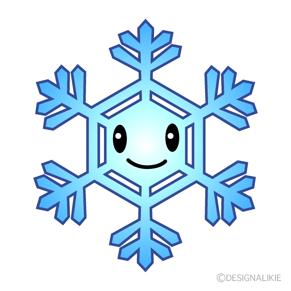 かわいい雪の結晶のイラスト素材 Illustcute