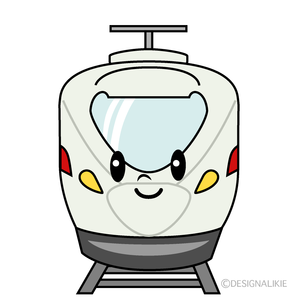 かわいい特急列車イラスト