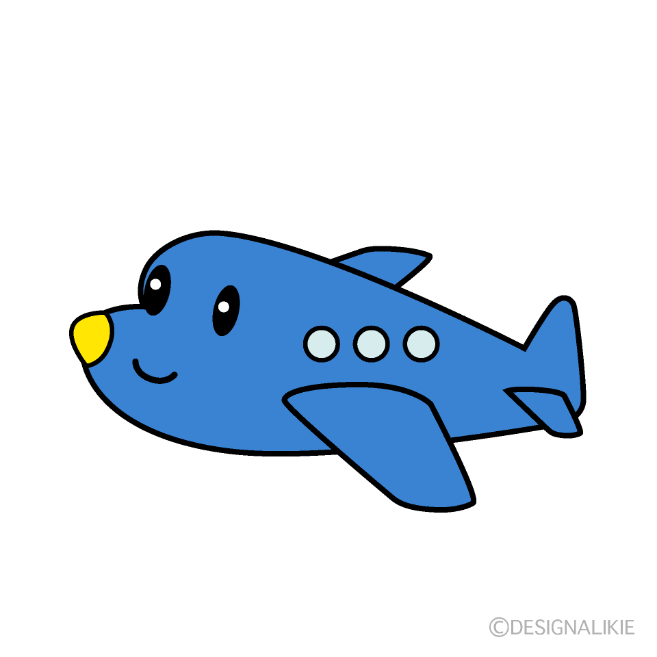 かわいい小型ジェットイラスト