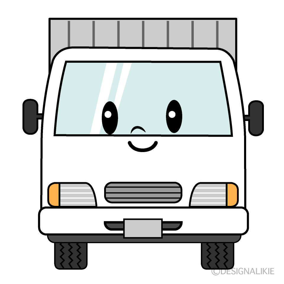 かわいい中型トラックイラスト