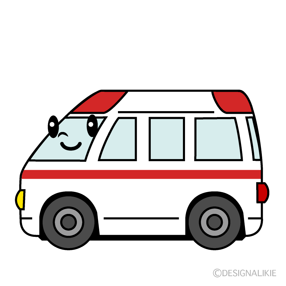 かわいい救急車イラスト