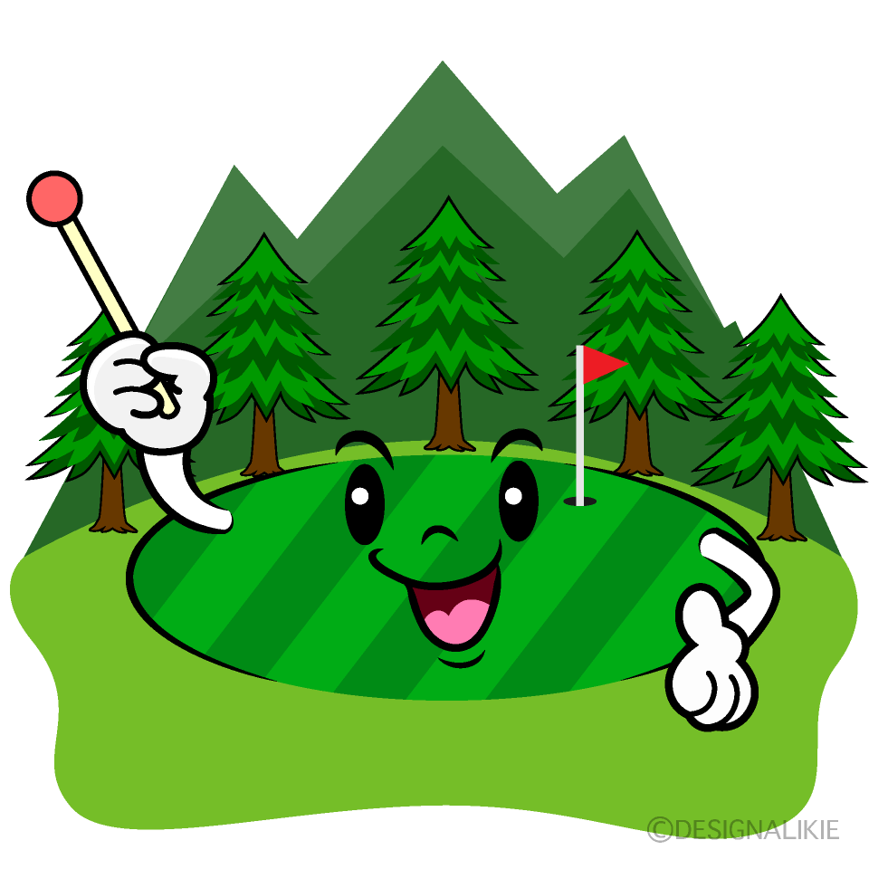 Cute Explaining Golf Course Clipart