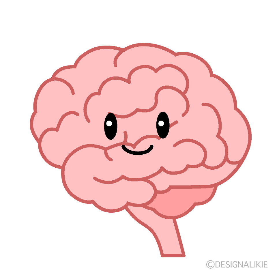 かわいい脳のイラスト素材｜IllustCute