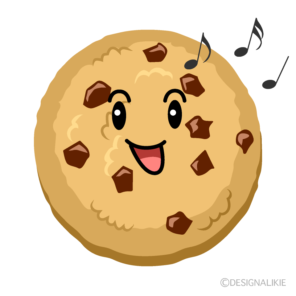 かわいい歌うクッキーイラスト