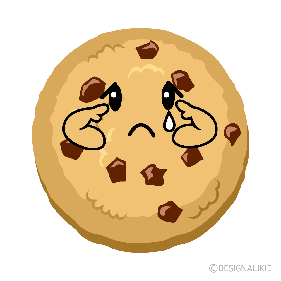 かわいい悲しいクッキーイラスト