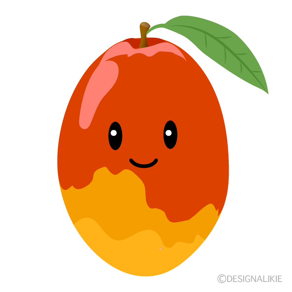 かわいいマンゴーのイラスト素材 Illustcute