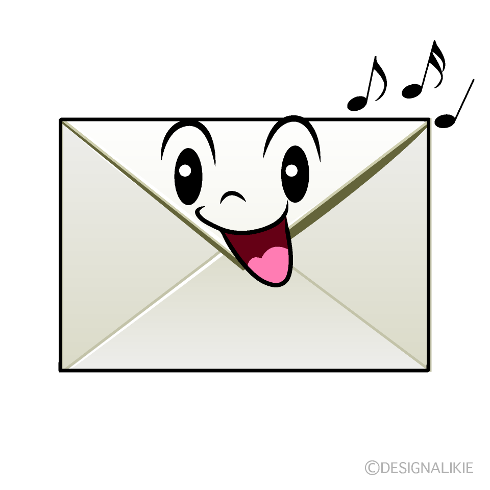 Cute Singing Email Clipart