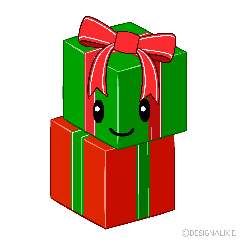 かわいいクリスマスプレゼントのイラスト素材 Illustcute