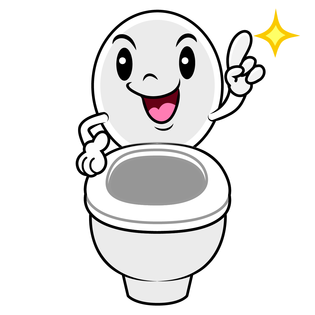 Pointing Toilet