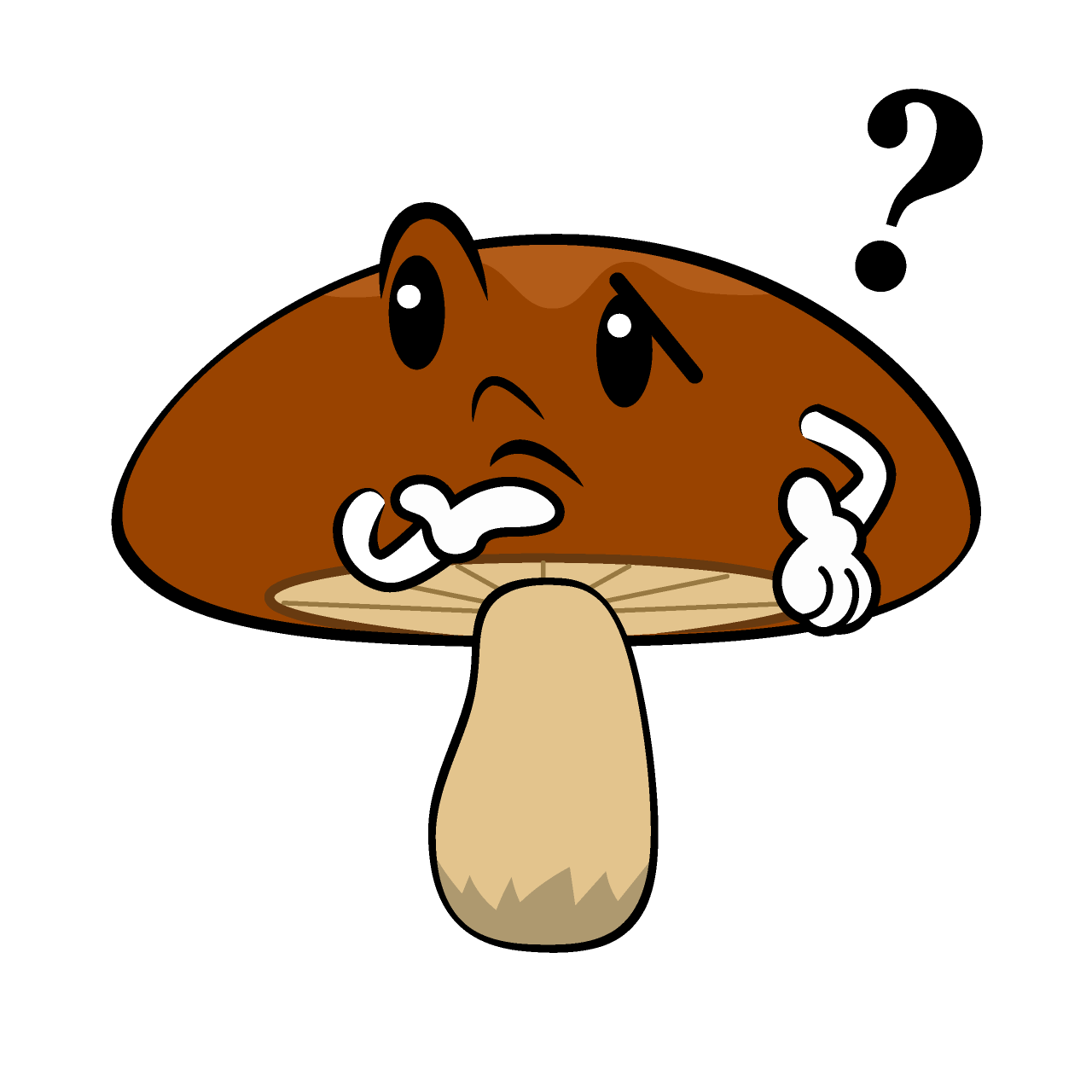 考えるきのこ