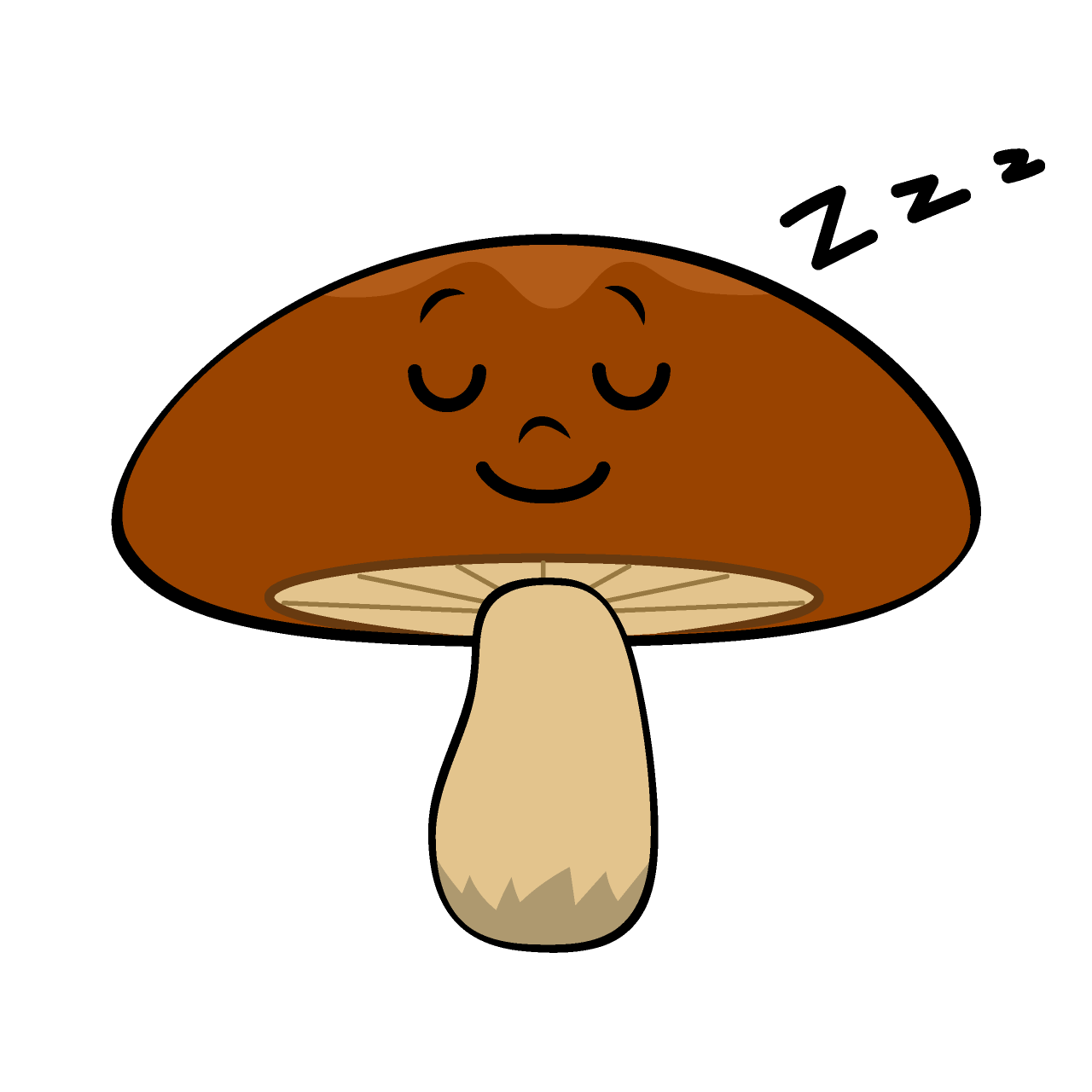 寝るきのこ