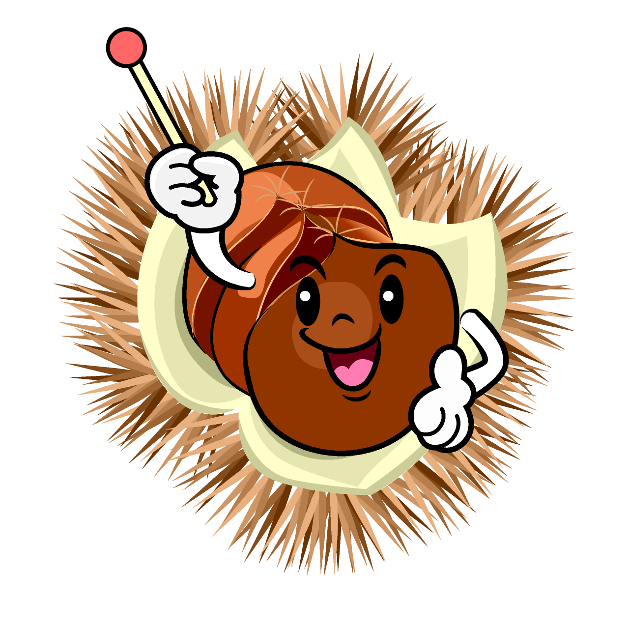 説明するいがぐり