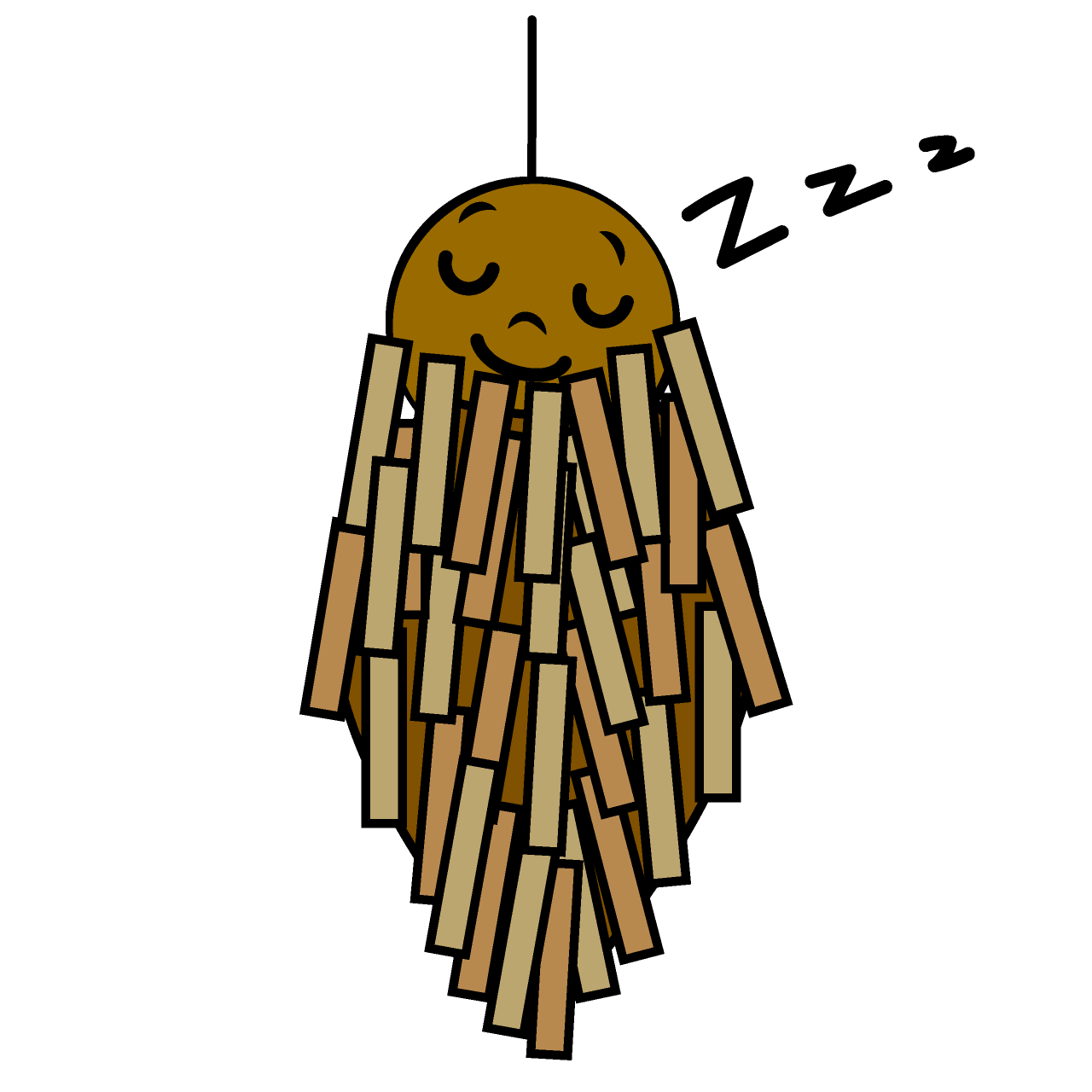 寝るみのむし