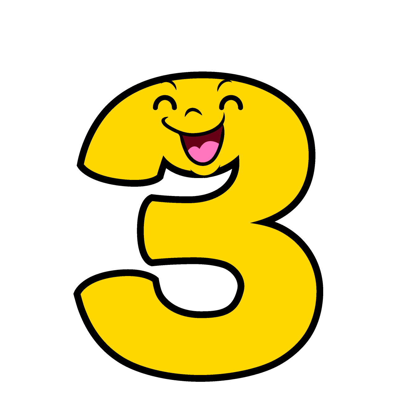 笑顔の3数字