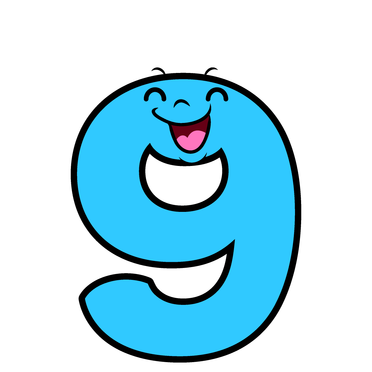 笑顔の9数字