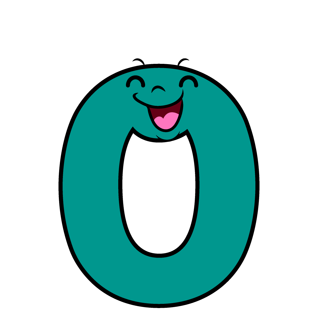 笑顔の0数字