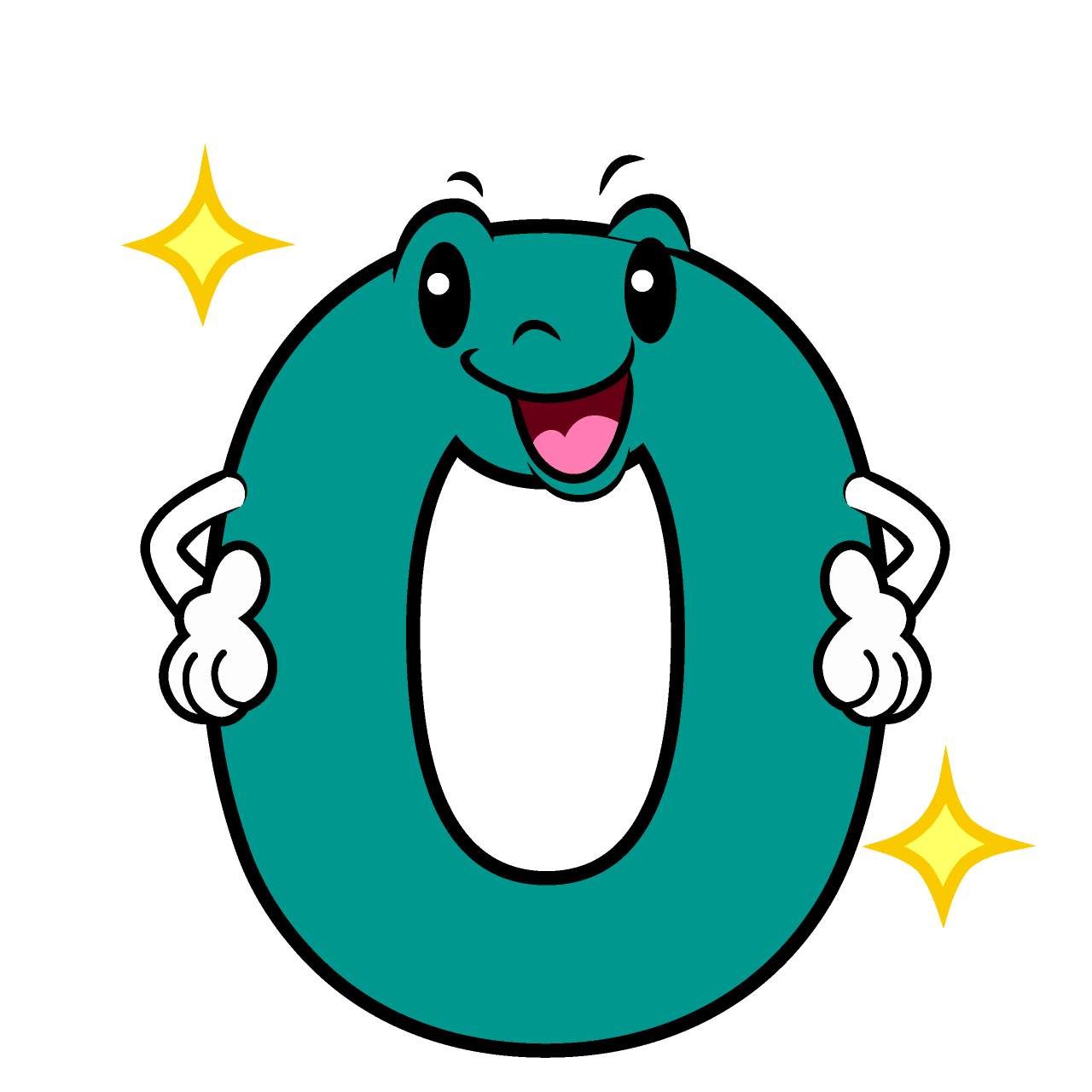 煌く0数字