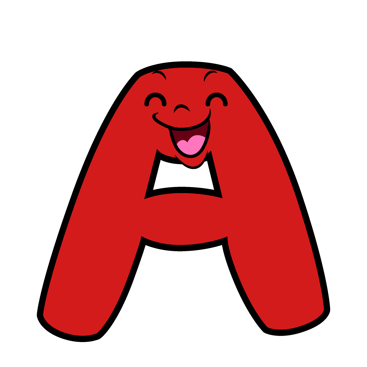 笑顔のA