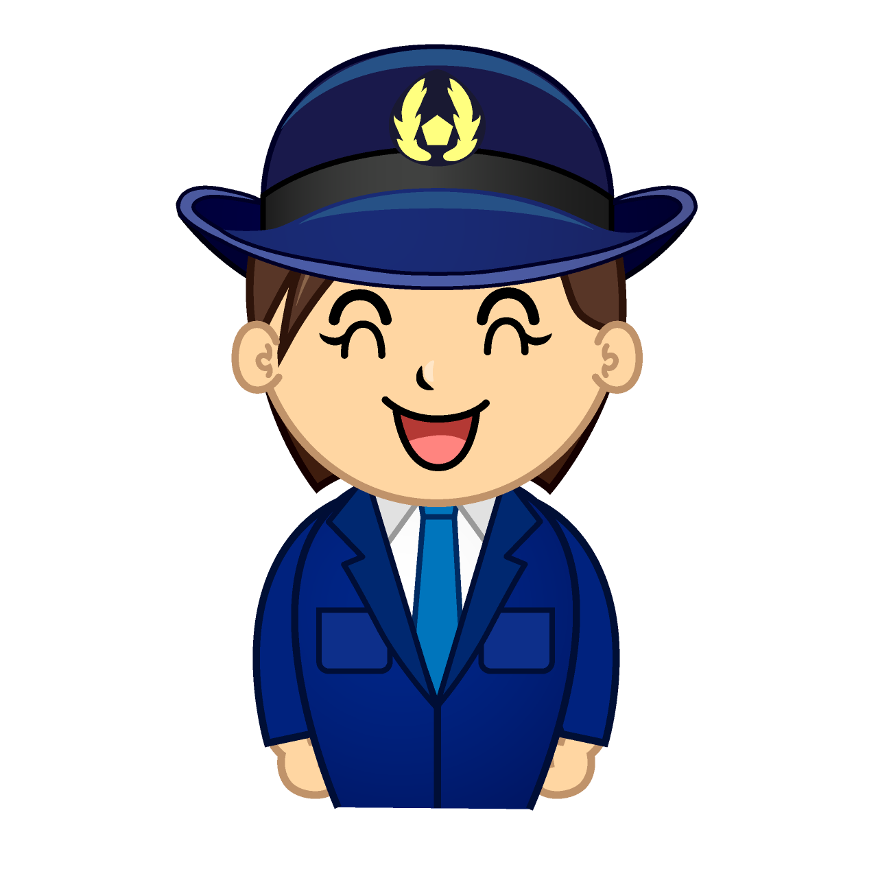 Smiling Female Police Officer