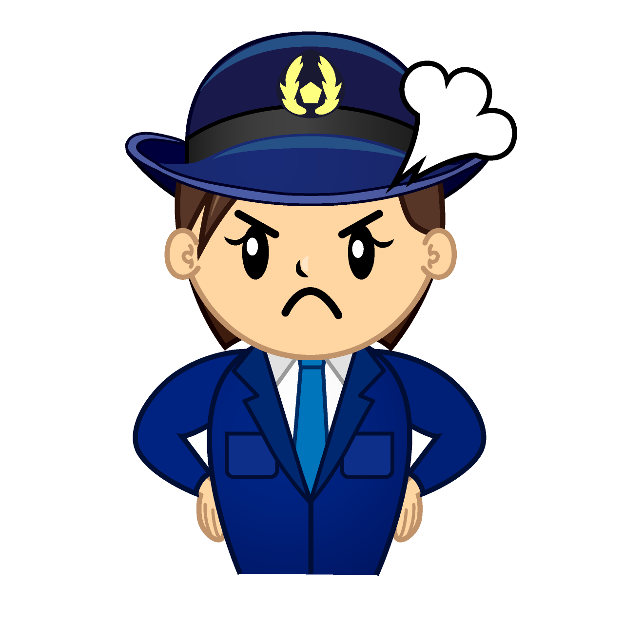 Angry Female Police Officer