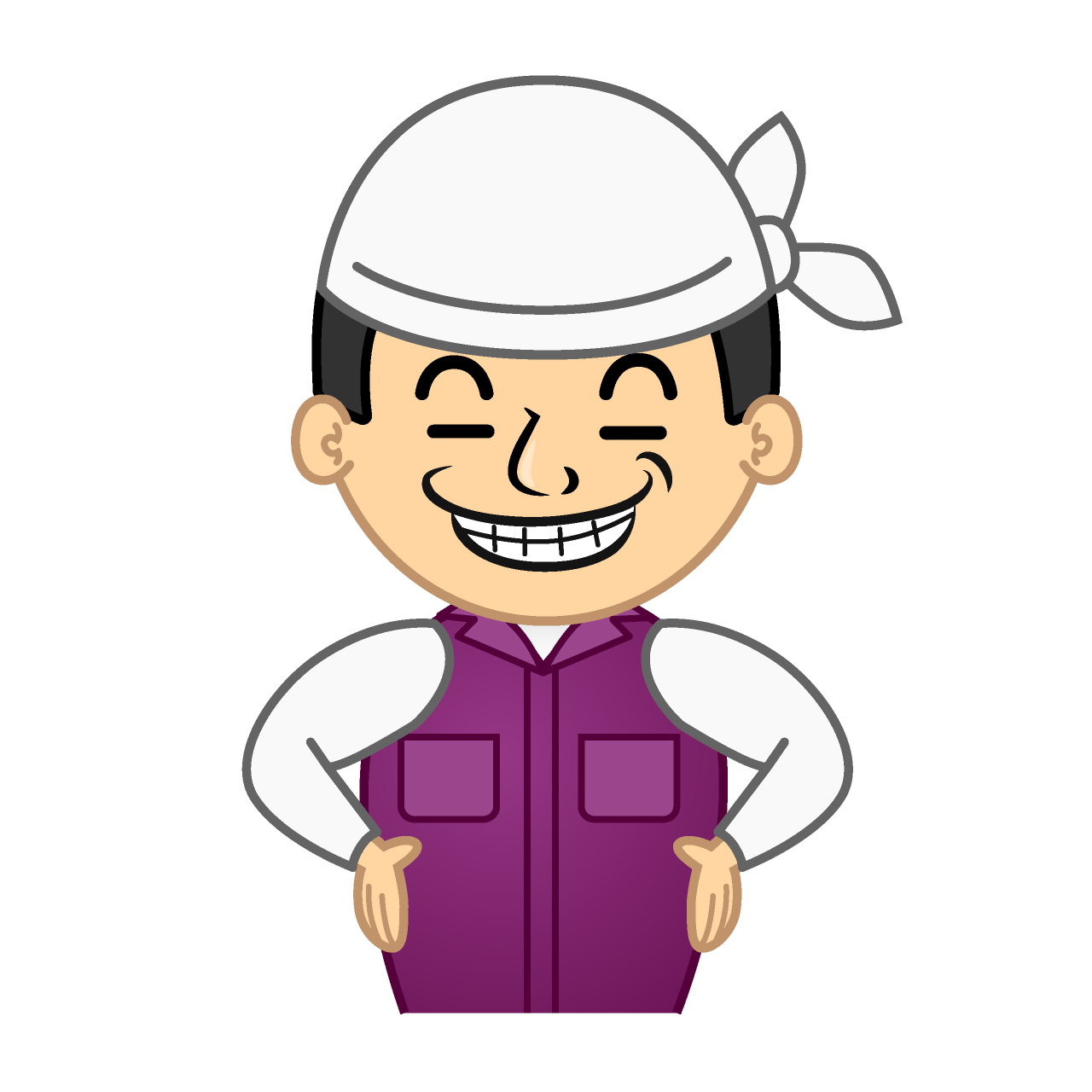 ニヤリの土木作業員