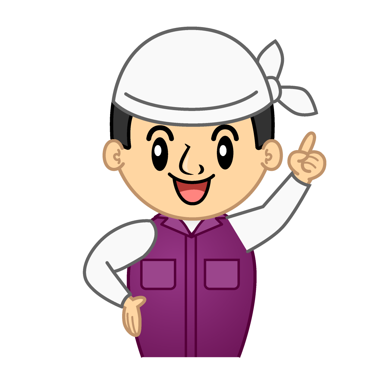 指差す土木作業員
