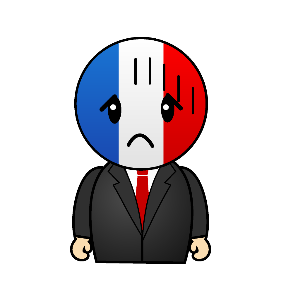 落ち込むフランス人