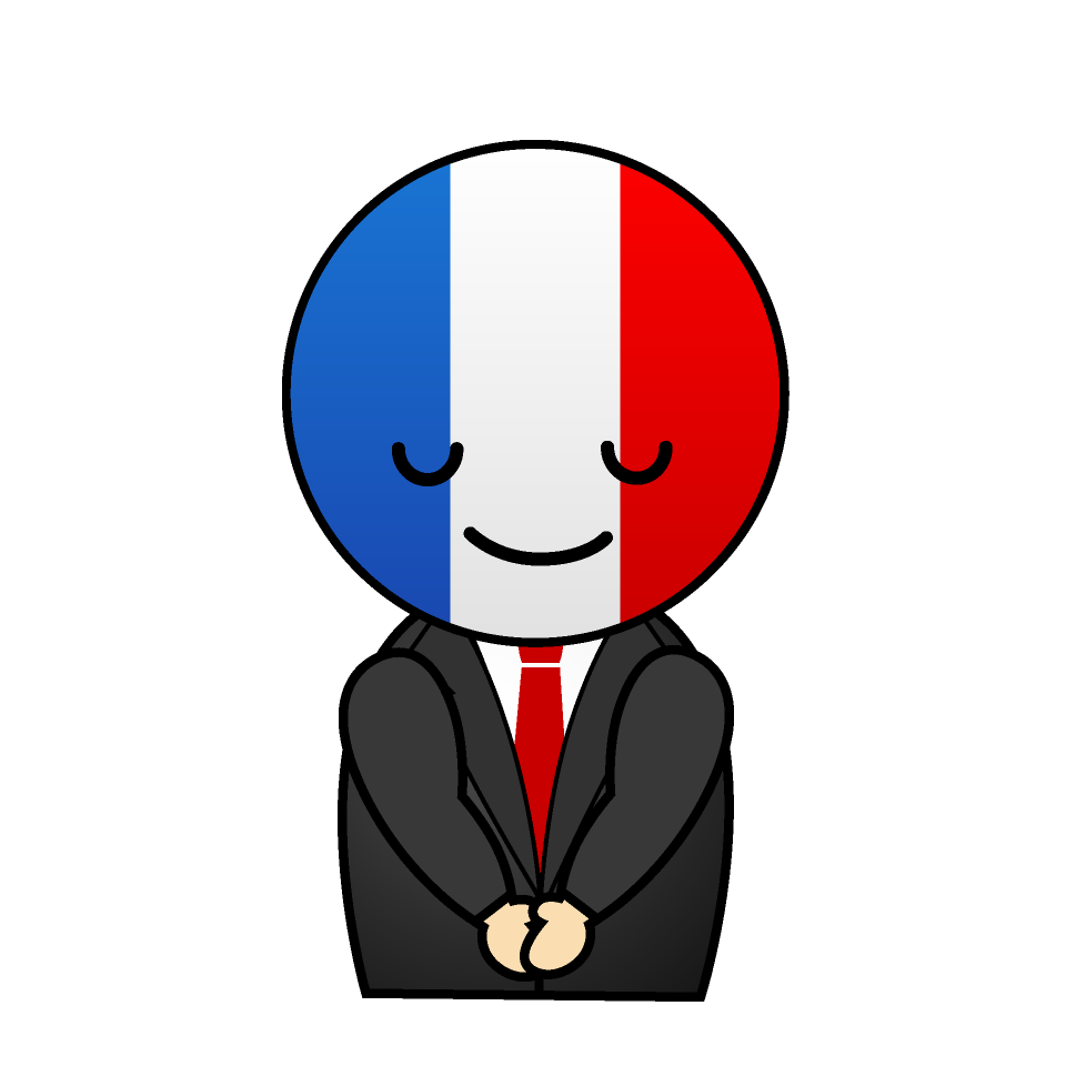 お辞儀するフランス人