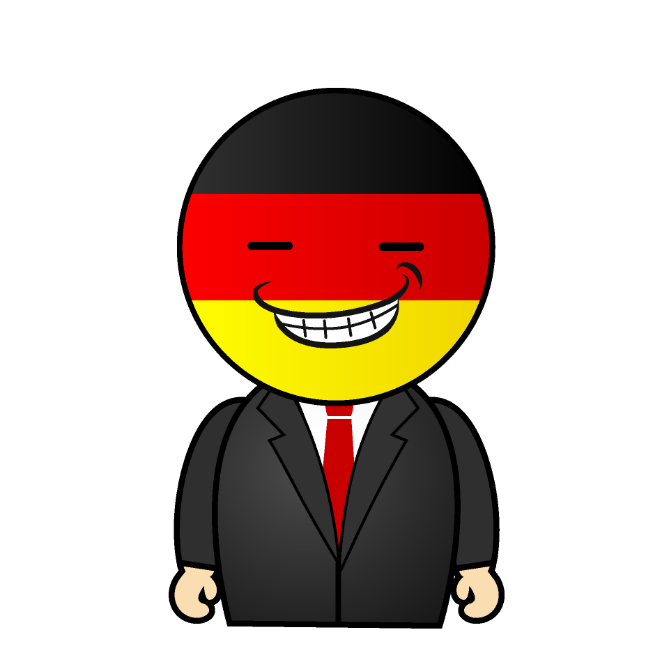 ニヤリのドイツ人