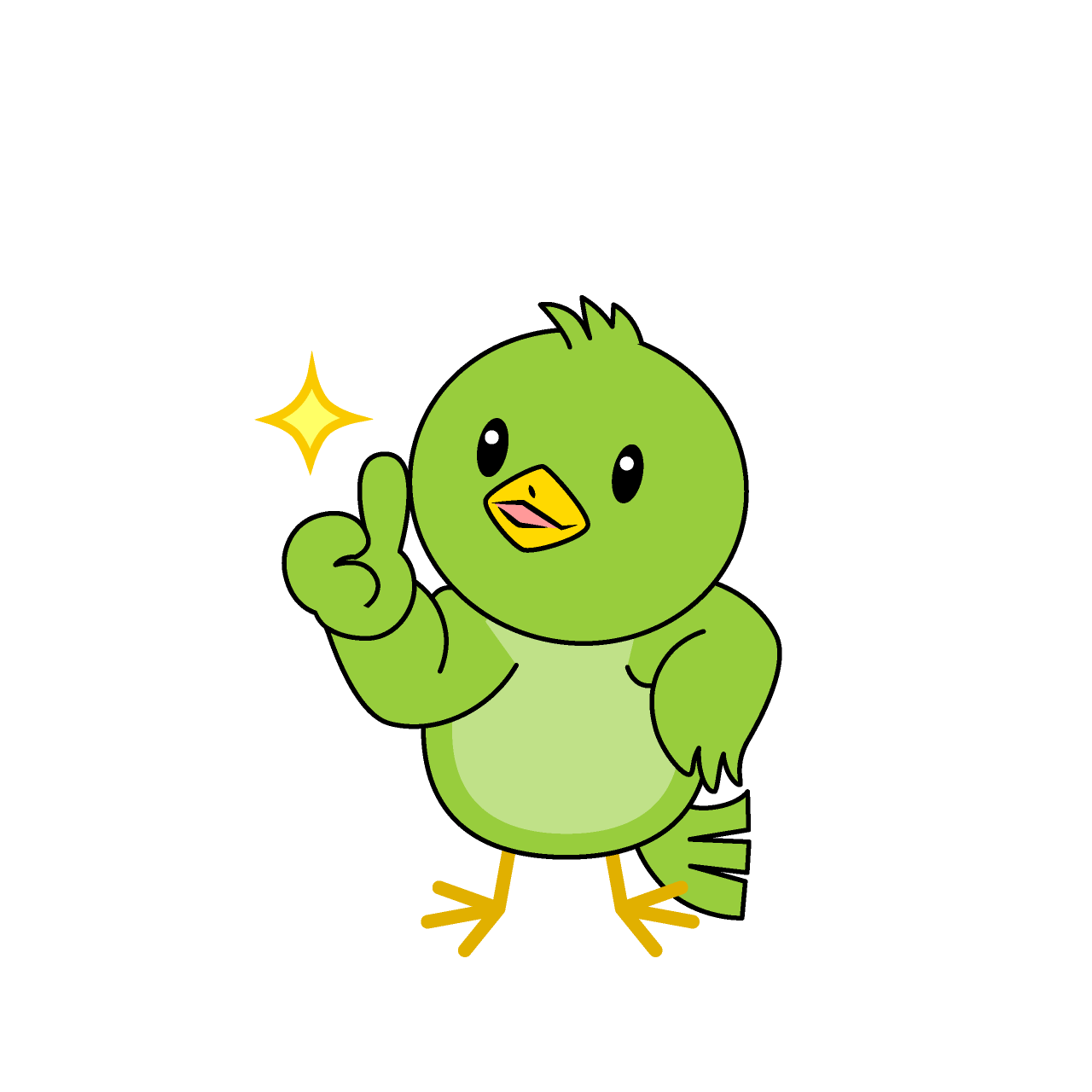いいねする小鳥