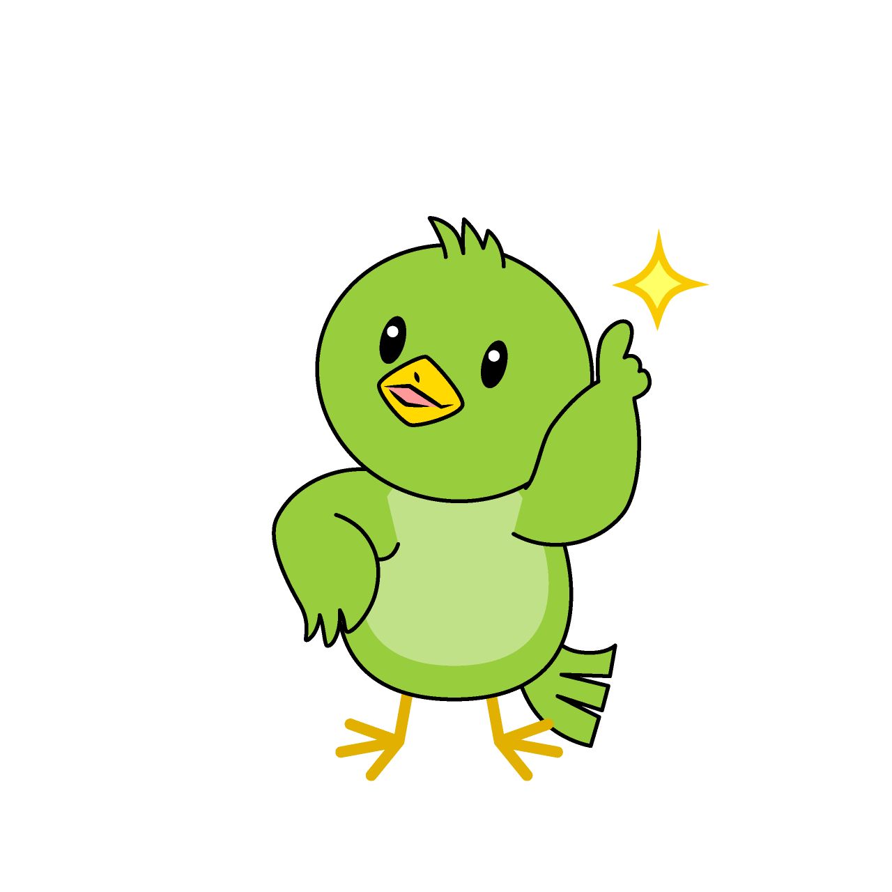 指差しする小鳥