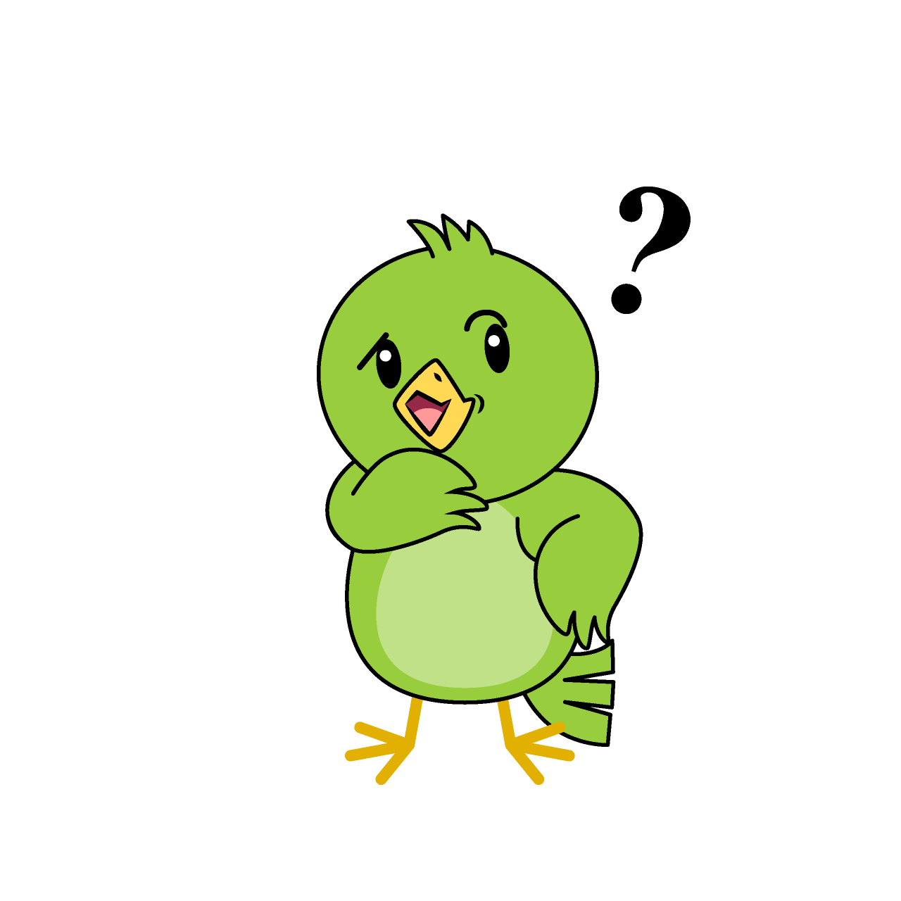 考える小鳥