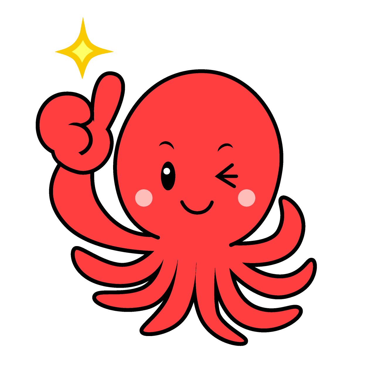 Thumbs Up Octopus