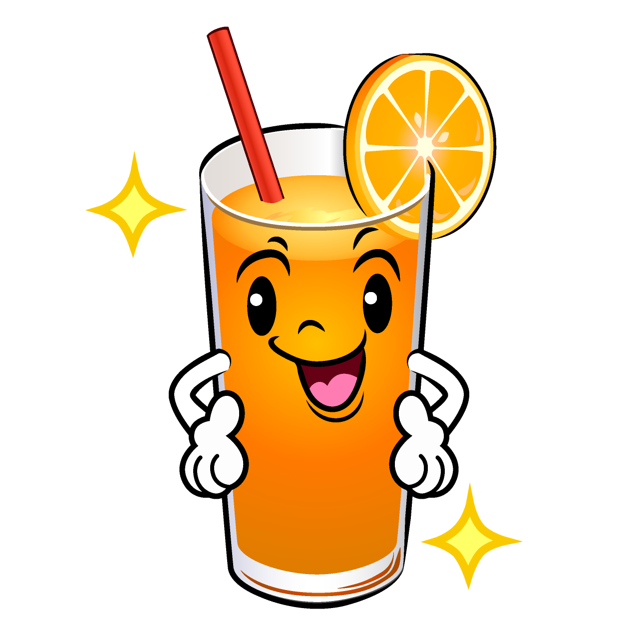 Posing Orange Juice
