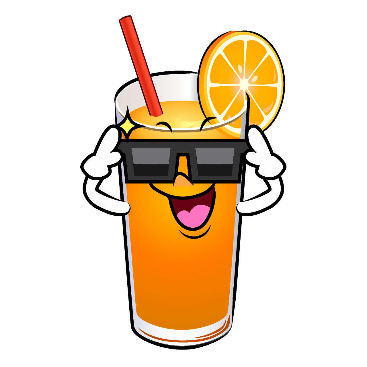 Sunglasses Orange Juice