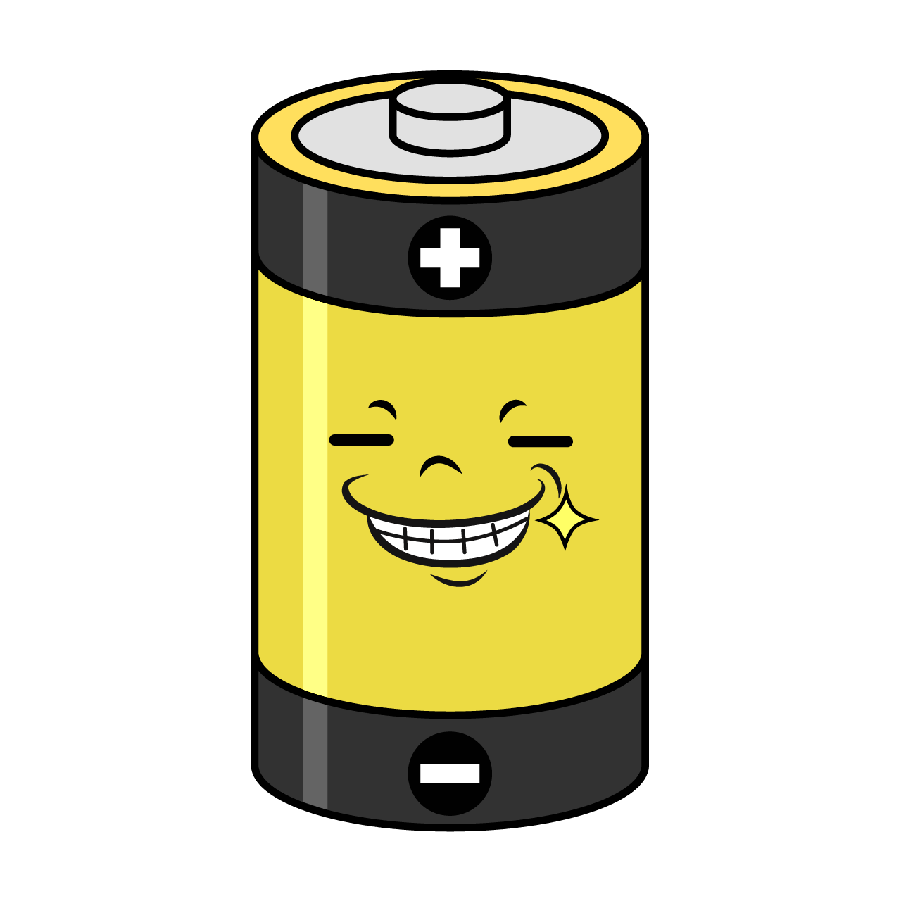 Grinning Battery