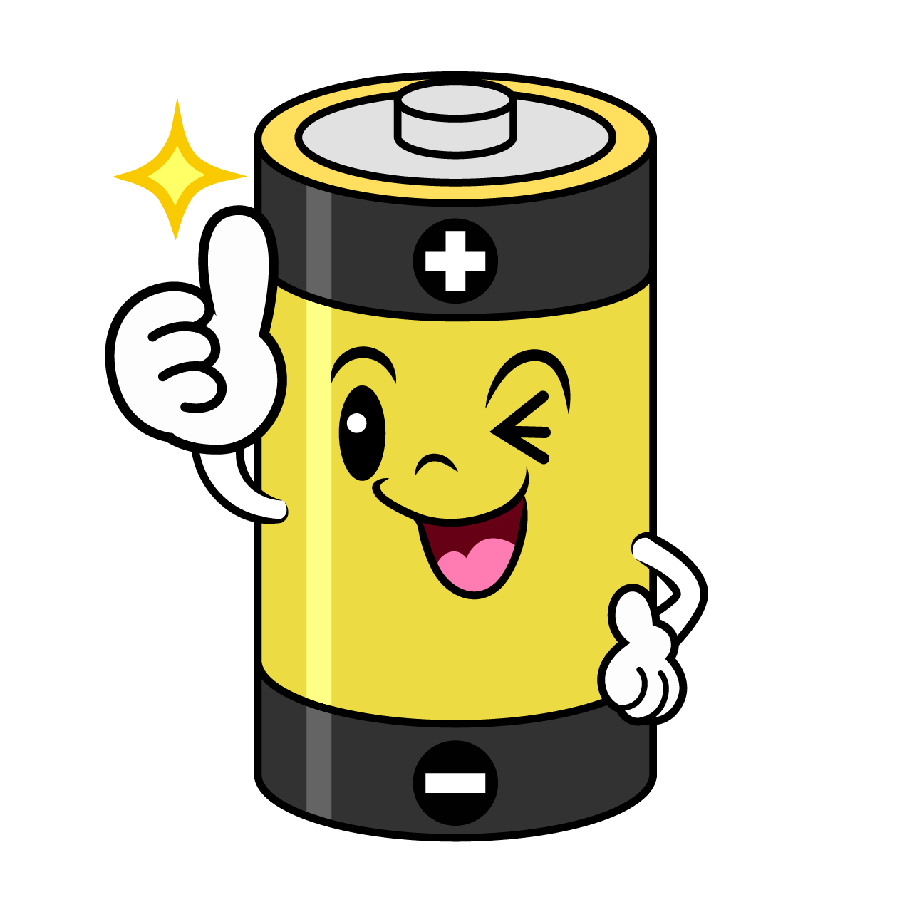 Thumbs-up Battery